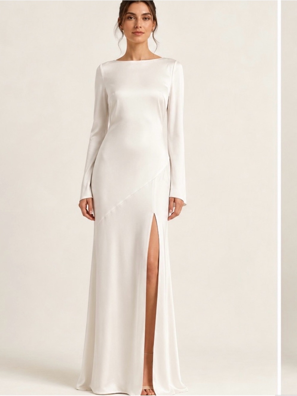 NWT Anthropologie BHLDN satin wedding gown L